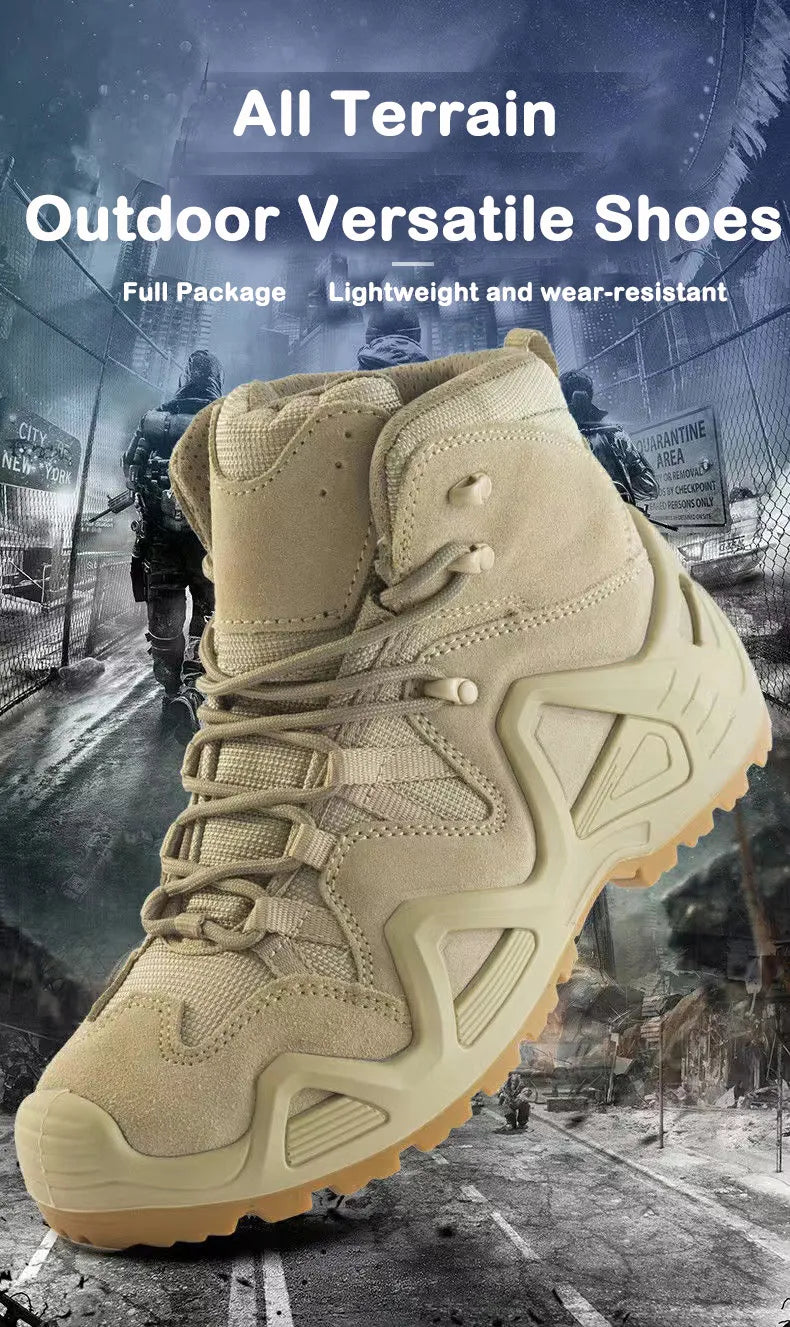 Military Man Tactical Boots Safety Shoes Men For Work Army Boot Winter Boots Hiking Boots Military Tactical Boots Men's Shoes