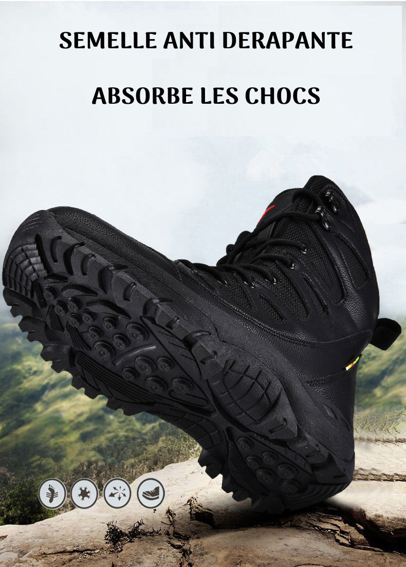 chaussures pour missions statiques, garde statique hiver